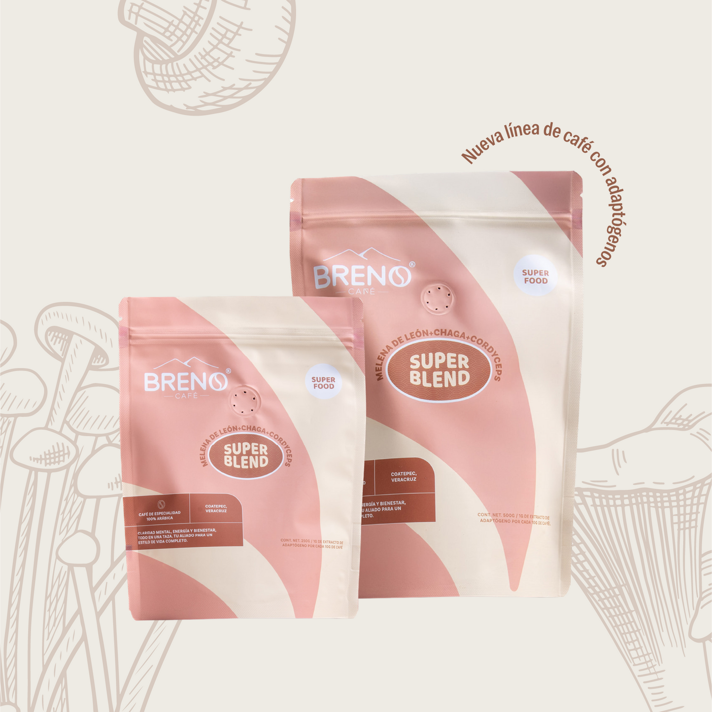 SUPER BLEND - Café con Melena de León, Cordyceps y Chaga